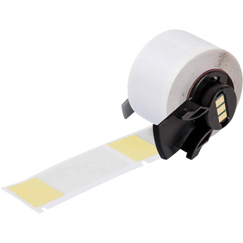 Self-Laminating Wrap-Around Wire & Cable Labels, Vinyl, 1" L x 2.5" H, White Action Paper