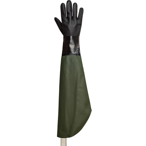 Gants r&eacute;sistants aux produits chimiques Chemstop, PVC, Doublure en Ouat&eacute;e Action Paper