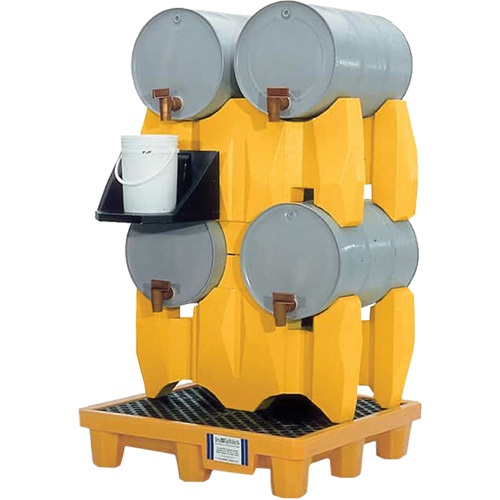 Syst&egrave;me de confinement Ultra-Drum sans drain pour 4 barils, 53" lo x 53" la x 77,8" ha, 3000 gal. US Capacit&eacute; Action Paper