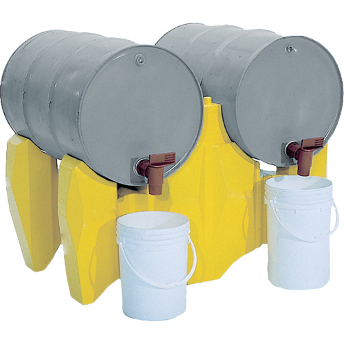 Support pour 2 barils &agrave; lhorizontale, 46,5" lo x 30" la x 31" ha Action Paper