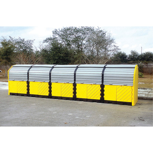 P20 Plus Ultra-Hard Top Spill Pallets&reg; without Drain, 312" L x 79" W x 62" H, 9000 lbs. Load Capacity Action Paper