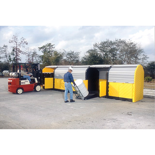 P20 Plus Ultra-Hard Top Spill Pallets&reg; without Drain, 312" L x 79" W x 62" H, 9000 lbs. Load Capacity Action Paper