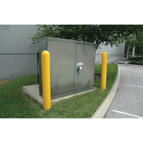 Ultra-Post Protector&reg;, 7" Dia. x 52" L, Yellow Action Paper