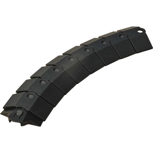 Small Ultra-Sidewinder Cable Protection System avec capuchons, 39,5" x 3" x 0,8", 2000 lb (1 tonne) Action Paper