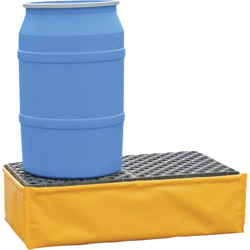 2-Drum Flexible Ultra-Spill Pallet&reg;, 66 US gal. Spill Capacity, 48" x 24" x 14" Action Paper