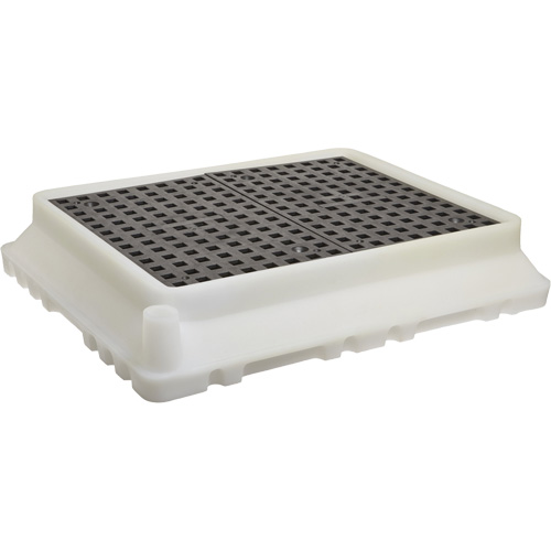 P4 Ultra-Spill Tray&reg;, 17" L x 21" W x 4" H, 2.9 US gal. Spill Capacity Action Paper