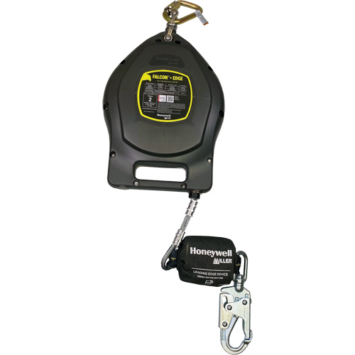 Falcon+ Edge Self-Retracting Lifeline, 50', Galvanized Steel, Swivel Action Paper