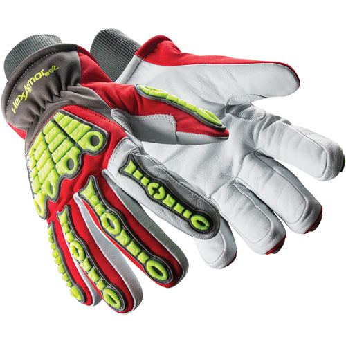 Gants r&eacute;sistants aux chocs Chrome SLT Winter 4073, 6/T-petit, Paume en Ch&egrave;vre, Poignet Poignet en tricot Action Paper