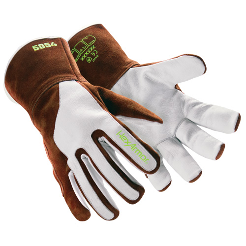 Gants de soudage HeatArmor 5054, Cuir fleur de ch&egrave;vre, Taille Petit/7 Action Paper