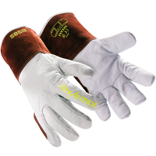 Gants de soudage HeatArmor 5058, Cuir fleur de ch&egrave;vre, Taille Petit/7 Action Paper