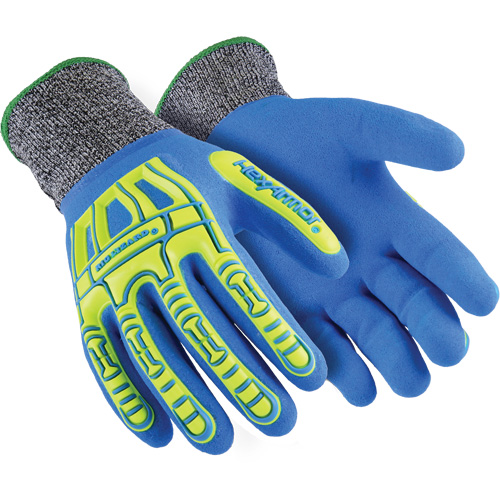 Rig Lizard&reg; Fluid 7102 Cut-Resistant Gloves, Size 5/2X-Small, 13 Gauge, Nitrile Coated, Fibreglass/HPPE Shell, ASTM ANSI Level A4 Action Paper
