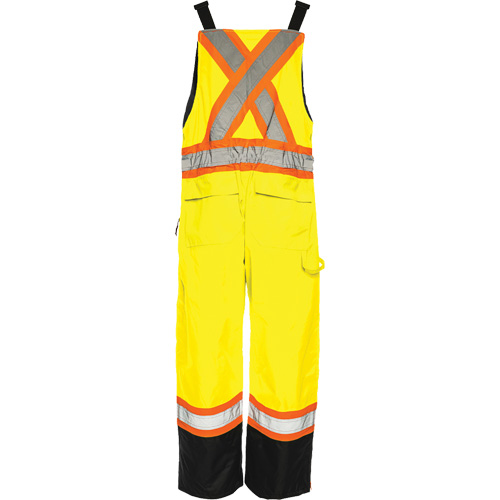 Salopette de s&eacute;curit&eacute; dhiver TO1, Polyester, Petit, Noir/Jaune lime haute visibilit&eacute; Action Paper