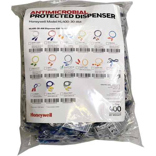 SDT-30 Earplugs Refill for HL400 Dispenser, Bulk - Polybag, Corded Action Paper