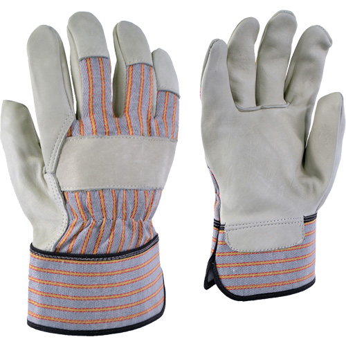 24-61 Striped Work Gloves, X-Small, Grain Cowhide Palm Action Paper