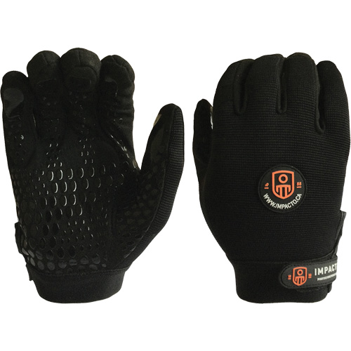 Gants de m&eacute;canicien anti-chocs, 7/Petit, Paume en Synth&eacute;tique/Su&egrave;de, Poignet &eacute;lastique/Boucle et crochet Action Paper