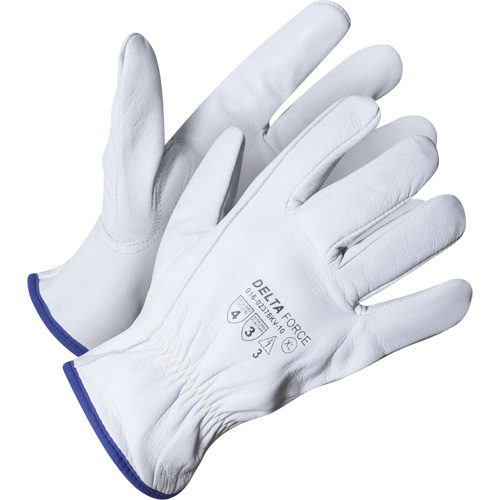 Delta Force Driver's Glove, 7/Small, Grain Goatskin Palm, Kevlar&reg; Inner Lining Action Paper