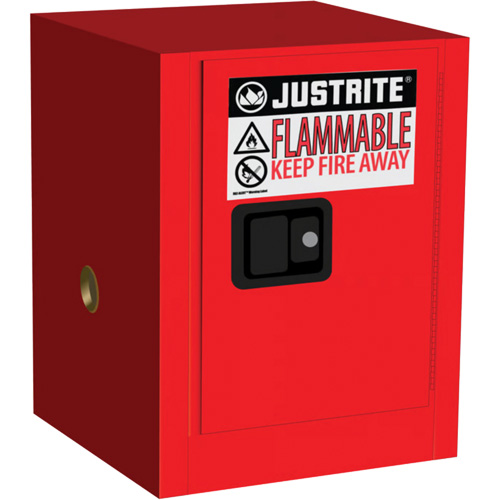 Sure-Grip&reg; EX Countertop Flammable Cabinet, 4 gal., 1 Door, 17" W x 22" H x 17" D Action Paper