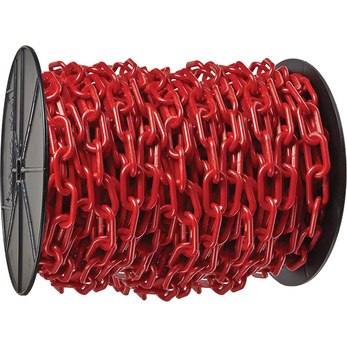 Heavy-Duty Plastic Safety Chain, Red Action Paper
