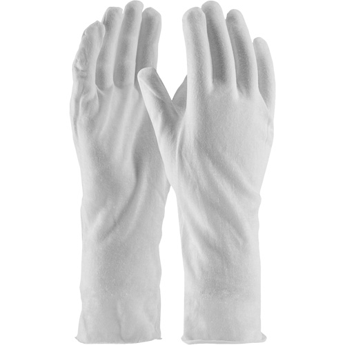 CleanTeam&reg; Premium Inspection Gloves, Cotton, Unhemmed Cuff, One Size Action Paper