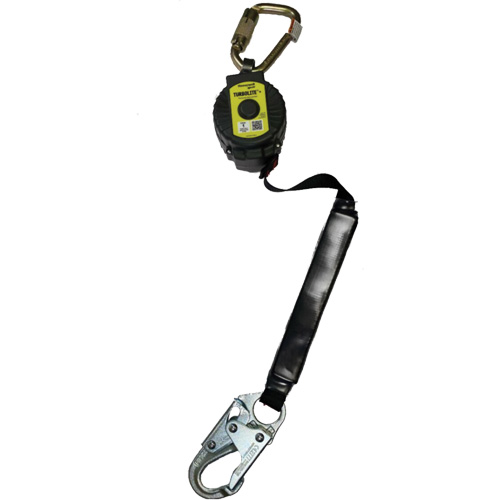 Miller TurboLite+ Scorpion Personal Fall Limiter, 9', Web, Stationary Action Paper