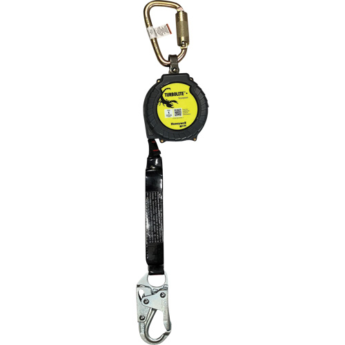 Miller TurboLite+ Scorpion Personal Fall Limiter, 9', Web, Stationary Action Paper