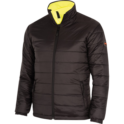 5771 Manteau de s&eacute;curit&eacute; imperm&eacute;able r&eacute;versible, Polyester/Polyur&eacute;thane, Jaune lime haute visibilit&eacute;, Petit Action Paper