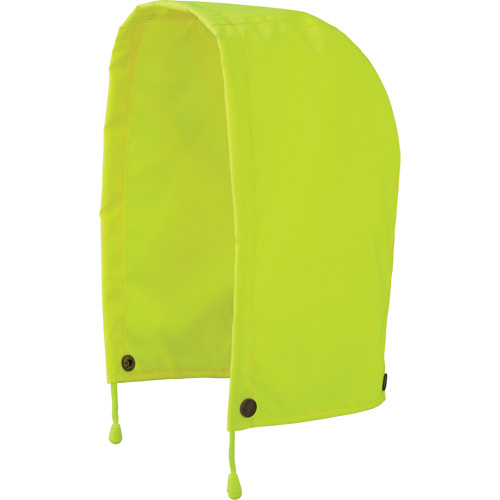 5401H Capuchon pour manteau de s&eacute;curit&eacute; imperm&eacute;able haute visibilit&eacute; ind&eacute;chirable en 300D trilob&eacute;, Jaune lime haute visibilit&eacute;, Polyester Action Paper