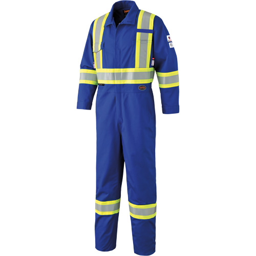 7704T FR-Tech&reg; Arc-Rated Coverall, Size 40 (Tall), Royal Blue, 10 cal/cm² Action Paper