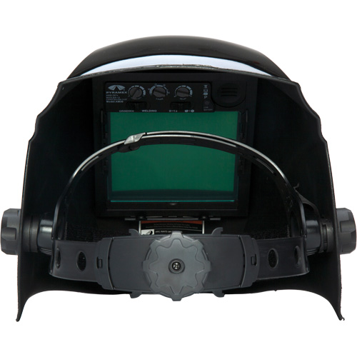 Casque de soudeur autonoircissant Leadhead, 3,8" lo x 3,4" la Champ de vision, Teinte 9 - 13, Noir Action Paper