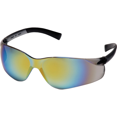 Ztek&reg; Safety Glasses, Mirror/Gold Lens, ANSI Z87+/Meets/Exceeds CSA Z94.3 Action Paper