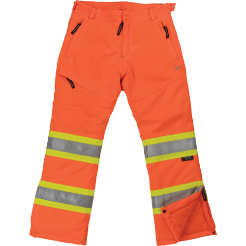 Pantalon de s&eacute;curit&eacute; isolant et extensible pour femmes, Polyester, T-Grand, Orange haute visibilit&eacute; Action Paper