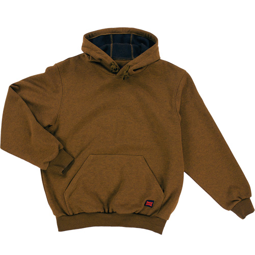Water Repellent Fleece Pullover Hoodie, Men's, Small, Brown Action Paper