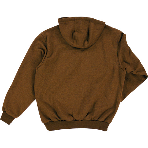 Water Repellent Fleece Pullover Hoodie, Men's, Small, Brown Action Paper
