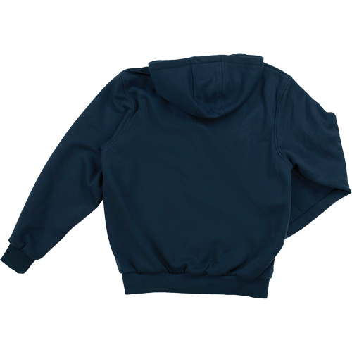 Water Repellent Fleece Pullover Hoodie, Men's, Large, Navy Blue Action Paper