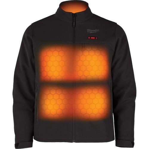 Manteau chauffante M12 ToughShell (manteau seulement), Hommes, Grand, Noir Action Paper