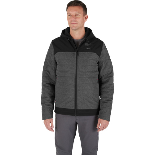 M12 Heated Quietshell Jacket with Battery, Men's, Small, Grey Action Paper
