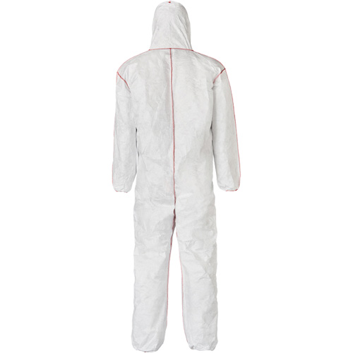 SFR Coveralls with Hood, Medium, White, Tyvek&reg; 400 Action Paper