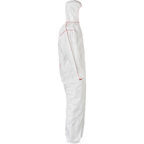 SFR Coveralls with Hood, Medium, White, Tyvek&reg; 400 Action Paper