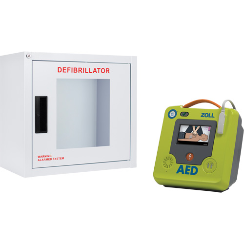 AED 3 AED & Wall Cabinet Kit, Semi-Automatic, English, Class 4 Action Paper