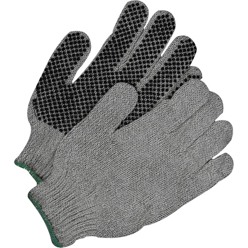 Grip Gloves, Poly/Cotton, Single Sided, X-Large Action Paper