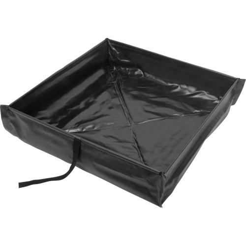 Berme de confinement des d&eacute;versements repliable &agrave; rouler, Capacit&eacute; 15 gal. US, 2' la x 2' lo x 6" h Action Paper