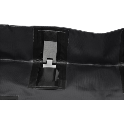 Collapsible Berm, 30 US gal. Capacity, 2' W x 4' L x 6" H, Snap-Up Bracket Action Paper