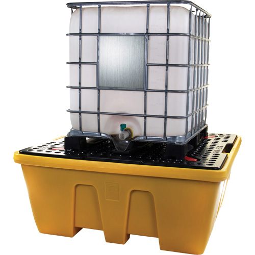 Palette de d&eacute;versements IBC, Capacit&eacute; de d&eacute;versement 333 gal. US, 66" x 66" x 27,5" Action Paper