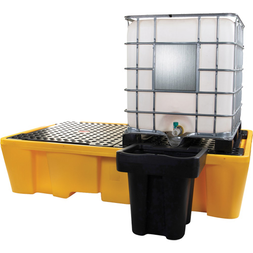 Double IBC Spill Pallet, 317 US gal. Spill Capacity, 89" x 57" x 23" Action Paper