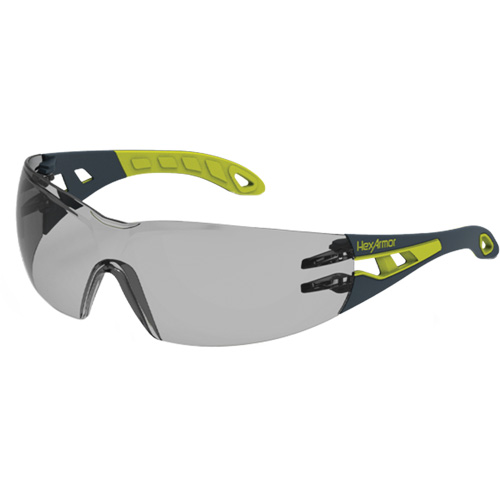 MX200 Rimless Wraparound Safety Glasses, 23% Grey Lens, Anti-Fog/Anti-Scratch, ANSI Z87+/Meets/Exceeds CSA Z94.3 Action Paper