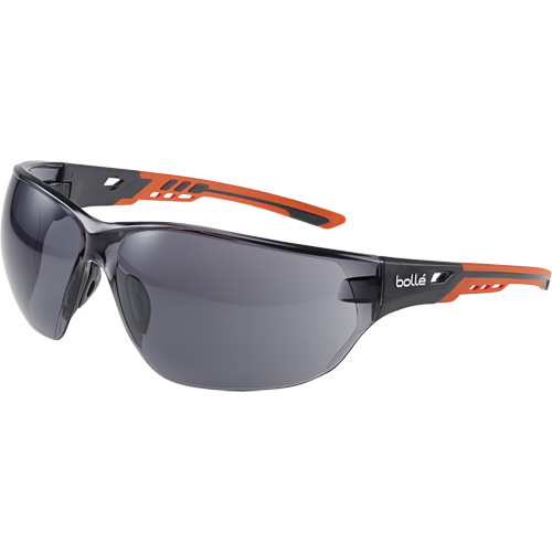 NESS+ Wraparound Safety Glasses, Smoke Lens, Anti-Fog/Anti-Scratch Action Paper