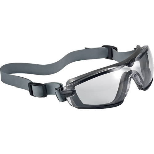 Cobra TPR Compact Safety Goggles, Clear Lens, Anti-Fog/Anti-Scratch, Closed Vent Action Paper
