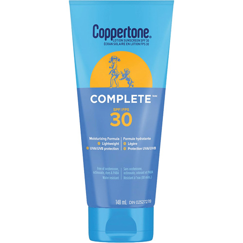 Coppertone&reg; Complete Sun Protection, SPF 30, Lotion Action Paper