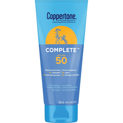 Coppertone&reg; Complete Sun Protection, SPF 50, Lotion Action Paper