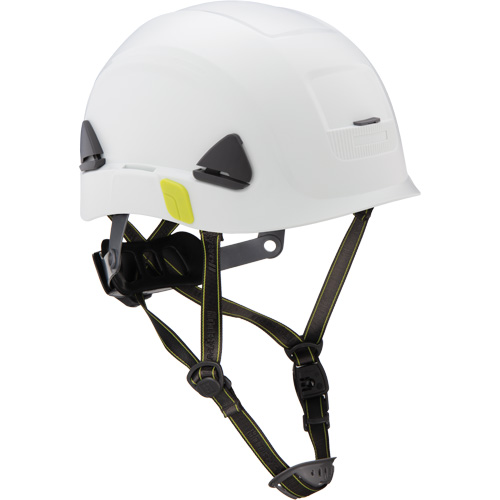 Fibre Metal Climbing Style Safety Helmet, Meets CSA Type 2, Ratchet Suspension, Non-Vented Action Paper
